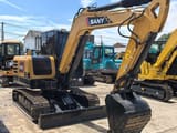 2023 Sany SY60C mini excavator, front three-quarter view