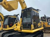 2020 Komatsu PC130-7 crawler excavator, front three-quarter view