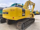 2015 Komatsu PC200-7 crawler excavator rear three-quarter view