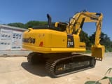 2021 Komatsu PC210 LC crawler excavator, rear three-quarter view