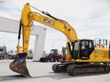 2022 JCB 220X LC crawler excavator, side profile view