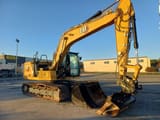 2023 Caterpillar 317 GC crawler excavator, side view