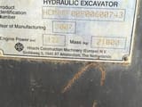 2007 Hitachi ZX210LCN-3 crawler excavator identification plate