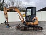 2008 CASE CX50B C mini excavator, side view