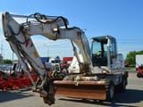 2008 CASE WX145 wheel excavator, front three-quarter view