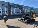 2017 Volvo EC55D mini excavator side view