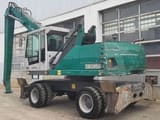 2016 Fuchs MHL335 E material handler, rear three-quarter view