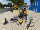 Berger Kraus BK1000JSR mini excavator with attachments
