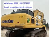 2019 Komatsu PC400-8 crawler excavator, rear three-quarter view