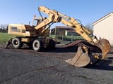 1979 Liebherr 911 wheel excavator, side profile view