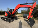 2024 Yanmar VIO80 mini excavator, side profile view