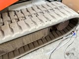 2001 Hitachi EX 50-U mini excavator rubber track detail