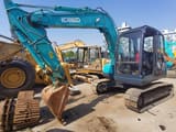 Kobelco SK75 Mini Excavator side view