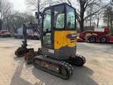 Volvo ECR250 mini excavator, front three-quarter view