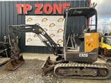 2017 Volvo ECR25D mini excavator, side view