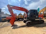 2016 Hitachi ZX120 crawler excavator, side profile view