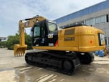 2022 Caterpillar 330D2L crawler excavator, rear three-quarter view