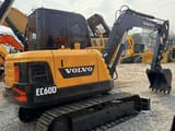 2023 Volvo EC60D crawler excavator, rear three-quarter view