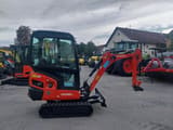 2014 KX 016-4 mini excavator, side profile view