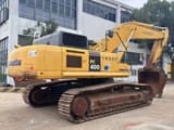 Komatsu PC400 crawler excavator, rear three-quarter view