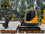 2023 Volvo EC55D mini excavator, side profile view