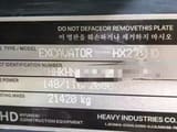 2023 Hyundai HX220HD excavator identification plate