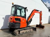2020 Kubota KX037-4 mini excavator, rear three-quarter view