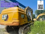 2023 Caterpillar 349 crawler excavator rear three-quarter view