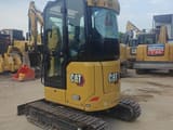 2020 Caterpillar 302CR mini excavator, rear three-quarter view
