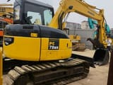 2023 Komatsu PC78US-6 mini excavator, rear three-quarter view