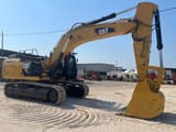 2017 Caterpillar 336FL crawler excavator, side profile view