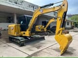 2020 Caterpillar 306E2 mini excavator, three-quarter front view