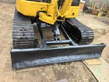 2020 Komatsu PC50MR mini excavator front view with blade