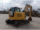 2019 Caterpillar 308E2CR crawler excavator, rear three-quarter view