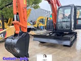 Hitachi ZX70 mini excavator, front three-quarter view