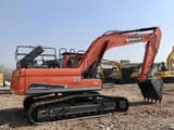 2024 Doosan DX300LC-9C crawler excavator, side profile view