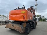 2014 Hitachi ZX140W-5 wheel excavator, rear three-quarter view