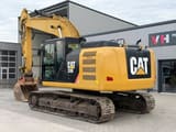 2016 Caterpillar 320E crawler excavator, rear three-quarter view