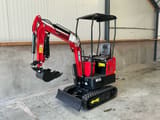 2025 Vicsec VC13 mini excavator, front three-quarter view