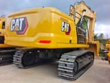 2024 Caterpillar 345D crawler excavator, rear three-quarter view