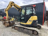 2019 Yanmar B7-6 SIGMA crawler excavator, rear three-quarter view