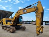 2019 Caterpillar 320-07B crawler excavator, side view