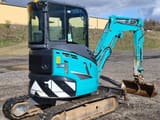 2021 Kobelco SK28SR-6E mini excavator, rear three-quarter view