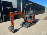 Kubota SD15E mini excavator, front three-quarter view