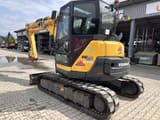 2021 Yanmar VIO80-2PB mini excavator, rear three-quarter view