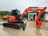 2021 Kubota KX155 crawler excavator, side profile view