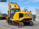 2021 JCB 140X LC crawler excavator, rear three-quarter view