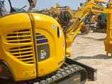 2023 Komatsu PC20 MR mini excavator, rear three-quarter view