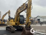 2018 Komatsu PC210LC-11 crawler excavator, front three-quarter view