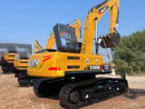 2026 Sany SY335H crawler excavator, rear three-quarter view